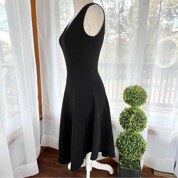 Milly Asymmetrical Draped Dress Black Size Medium NWT - Picture 10 of 16
